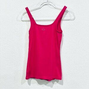 Beyond Yoga Fuschia Ribbed Supima Cotton / Modal / Spandex Blend Tank Top Small